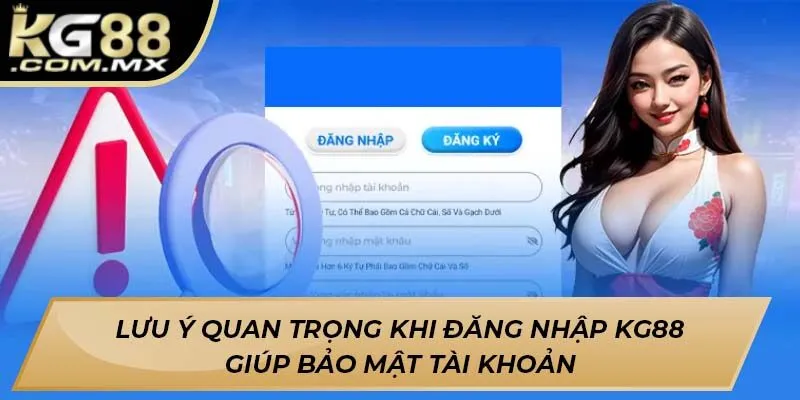 Lưu ý quan trọng khi đăng nhập KG88 giúp bảo mật tài khoản Lưu ý quan trọng khi đăng nhập KG88 giúp bảo mật tài khoản